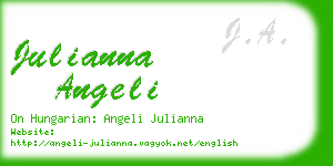 julianna angeli business card